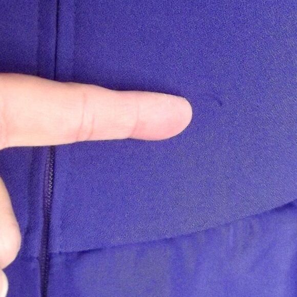 HUEY WALZER/Darcy Dress, M, Blue, VINTAGE, Peplum, Big Bow, Long sleeves - Picture 7 of 14